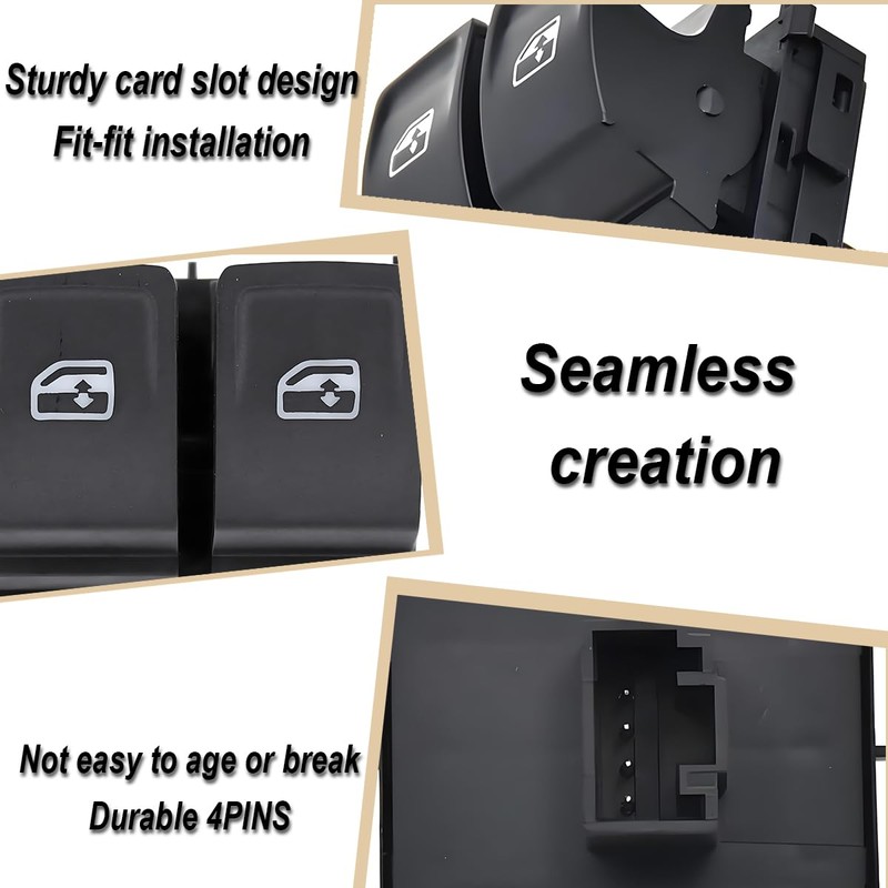 ZAMDOE 5G0959858D Right Electric Window Switch for VW Golf VII