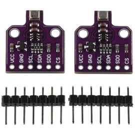 SHUATI Development Board 2pcs BME680 Practical 4 in 1 Temperature Humidity Pressure Sensor Digital Atmospheric Barometric Board Electronic Building Blocks