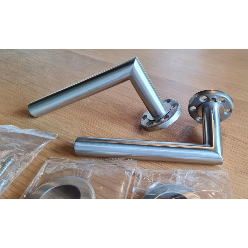 Lever Handle, 19mm Approved Bolt Through Lever Handle on Rose,