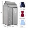 Univivi Hanging Garment Bags,2pcs Garment Clothes Cover Protector Garment Rack