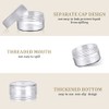 Plastic Cosmetic Jar*24, Transparent & Visible Sample Container Jar, Transparent