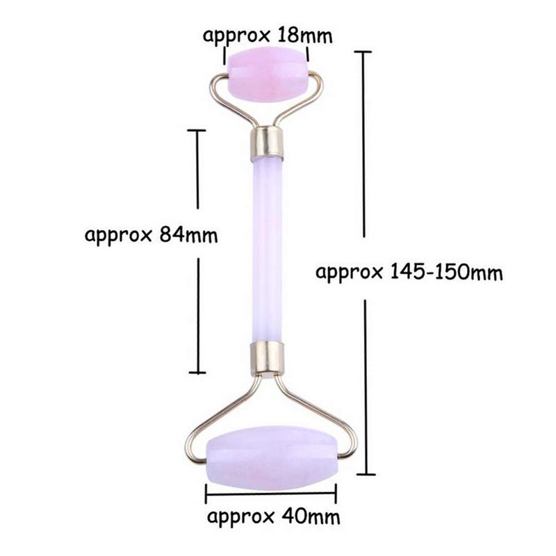 YISHUI Natural Rose Quartz Massage Jade Roller Massager Natural Ball