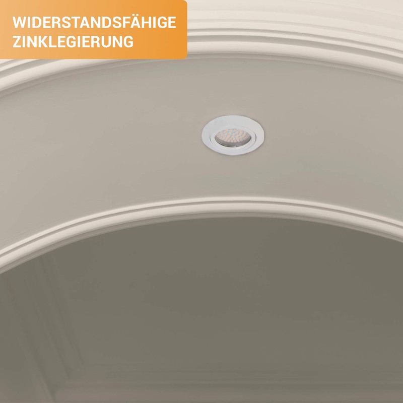 TEVEA Ultra Flat LED Recessed Spotlight, 3.5 W, 230 V,