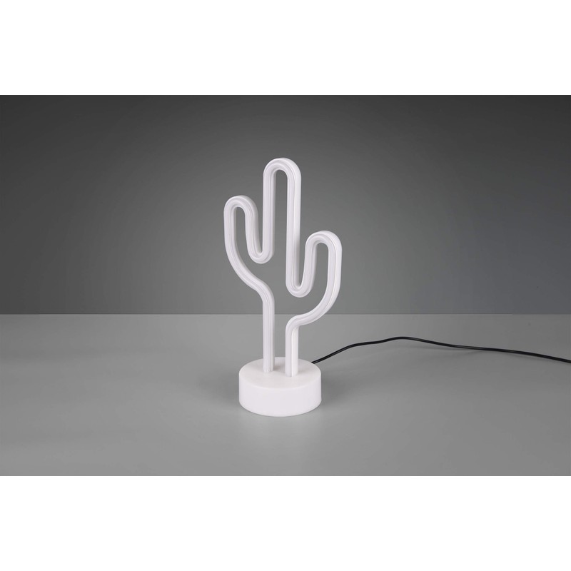 Reality Leuchten Cactus R55220101 LED Table Lamp Plastic Base White
