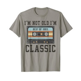 Best of 1983 41st Birthday Gifts Men BDay 41 Birthday T-Shirt