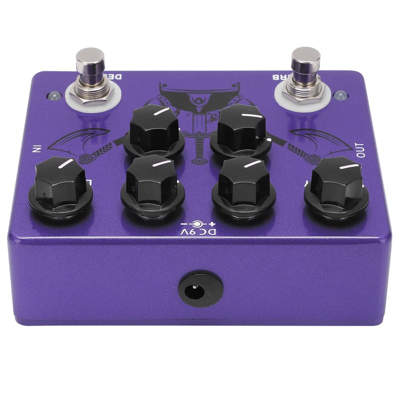 Guitar Effect Pedal Reverb Digital Delay 2 in 1 True