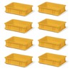 8 Piece Travel Stackable Box TK375 0, Yellow, 300X200X75 mm