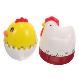 iplusmile 2pcs Cartoon Shaped Kitchen Timer Mechanical Cooking Countdown Timer Easy to Use with Adorable Design for Baking and Multiuse