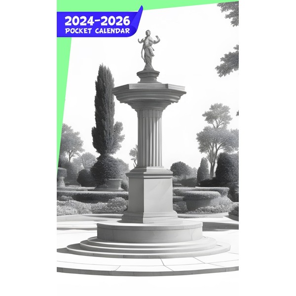 Pocket Calendar 2024 - 2026: Three-Year Monthly Planner for Purse