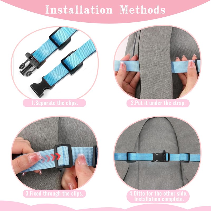 Ikerall Sternum Straps For Backpacks 1-pack,Adjustable Chest Strap with Emergency