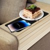 Sofa Arm Tray Foldable Wooden Armrest Tray Sofa Couch Arm