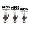 EPCDBBRT 12 Piece Replacement Zip Pullers, Zip Replacement Parts, Zip