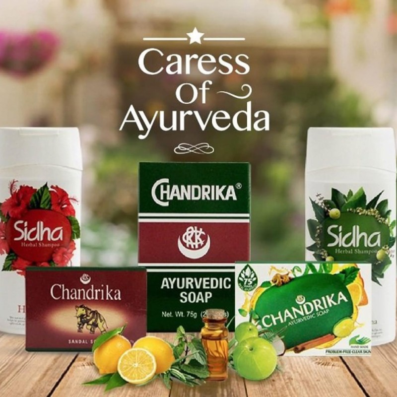 Chandrika Birth and Body Yurvedic Bar Soap, Pack of 10