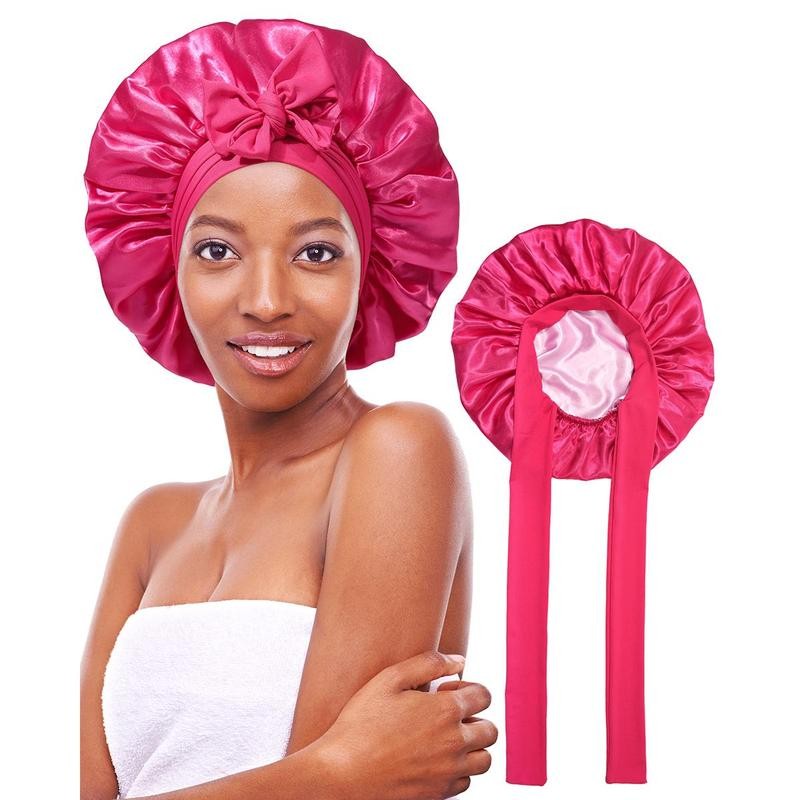 AWAYTR Satin Bonnet Silk Like Bonnets for Sleeping Sleep Cap