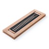 Red Oak Hardwood Flush Mount Floor Register, 2X12 Inch, with