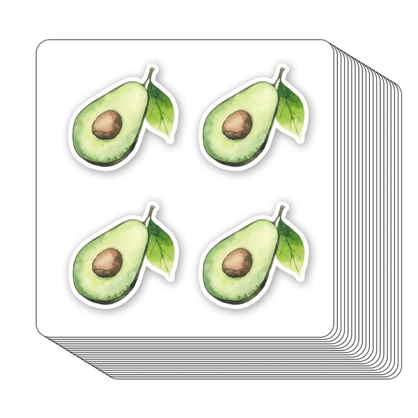 Avocado Stickers 1in for Scrapbooking, Arts, Craft, Kids DIY, Calendars