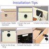Litensh Security Cabinet Lock with Key Alike, Cylinder Zinc Alloy