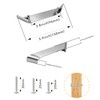MUMU 6-Pack Brushed Nickel Double Hole Cabinet Pulls, 3.78 Inch