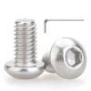 M3 x 6 mm, 100 tornillos de cabeza de botón,