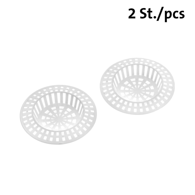 Westmark 2 Abfluss-Siebe/Ausgussfilter, ø 7 cm, Rund, Kunststoff, Weiß, 52072270