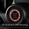 JUSTTOP 2PCS Car Bling Crystal Rhinestone Engine Start Ring Decals,