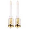 2Pcs Solar Power Candle Lamp Outdoor Flameless Candle Lamp Home