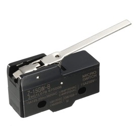 uxcell Z-15GW-B 1NO + 1NC Long Hinge Lever Type Miniature Micro Switch