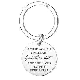 Nfyxcaz Inspirational Gifts for Women Funny Keyrings Inspirational Keychain for Sister Friends Mum Mother’s Day Gifts Divorce Gifts for Women