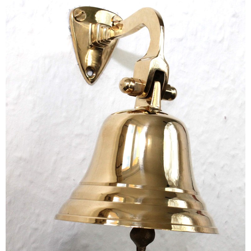dekoundmeer Wall Bell Polished Brass 230 g Diameter 8 cm