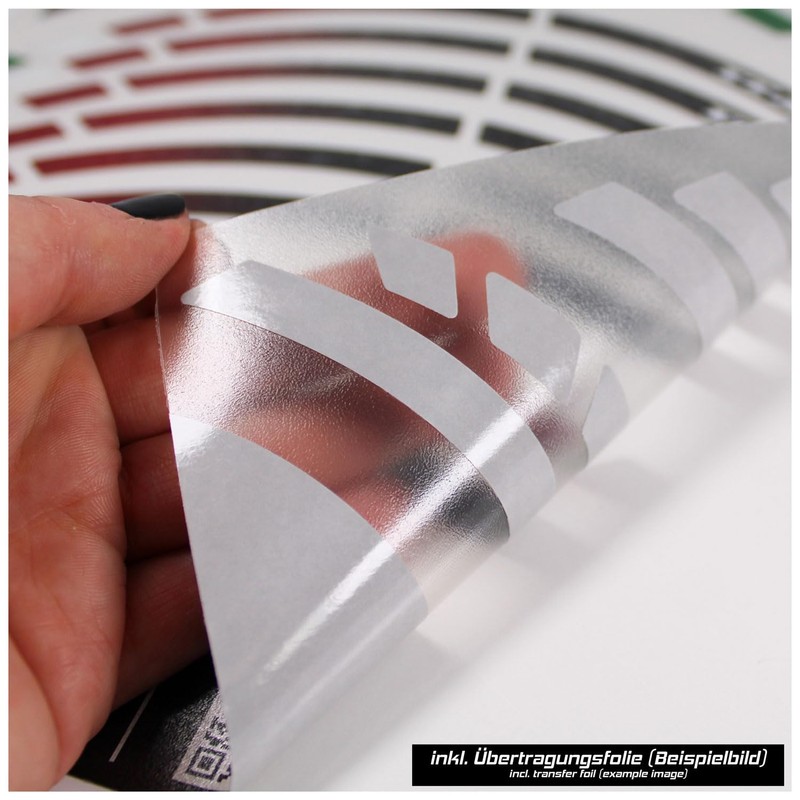 Tankpad 12 Inch Wheel Rim Sticker Set Suitable for Vespa