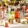 1.5 Gallon Drink Dispenser for Parties (2 Pack) Glass Beverage