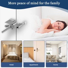 KERUI 2-PACK Steel Travel Portable Door Lock for Door Security Door Anti-Theft Stopper