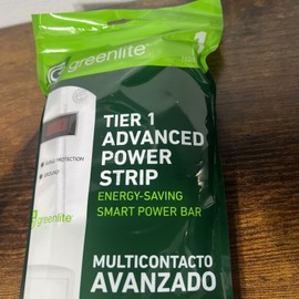 Greenlite Tier 1 Advanced Current Sensing 7 Outlet Power Strip Ideal For PC & TV