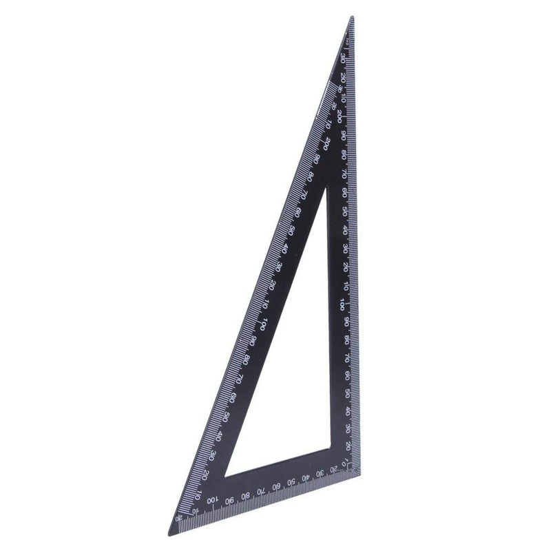 Astibym 30/60 Degree Woodworking Carpenter's Triangle Ruler for Architects Engineers