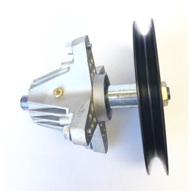 Updated (Threaded mounting Holes, Bolts Included) Spindle - Compatible with: MTD Spindle 918-04865A, 618-04636, 918-04636, 618-04636A, 918-04636A