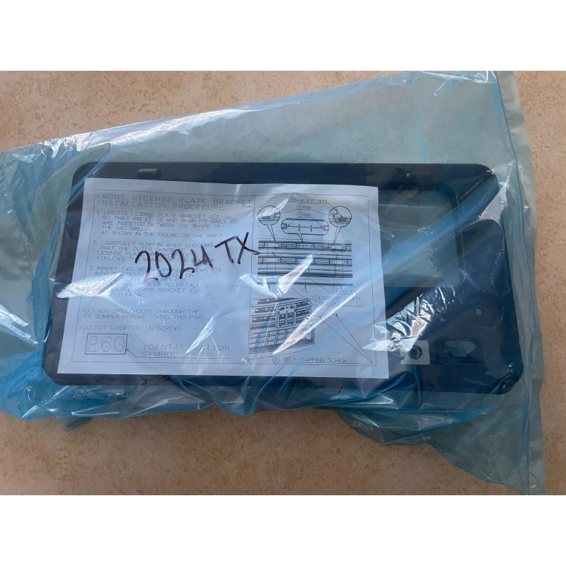 Lexus Front License Plate Bracket for Lexus TX 350/500 2024-2025