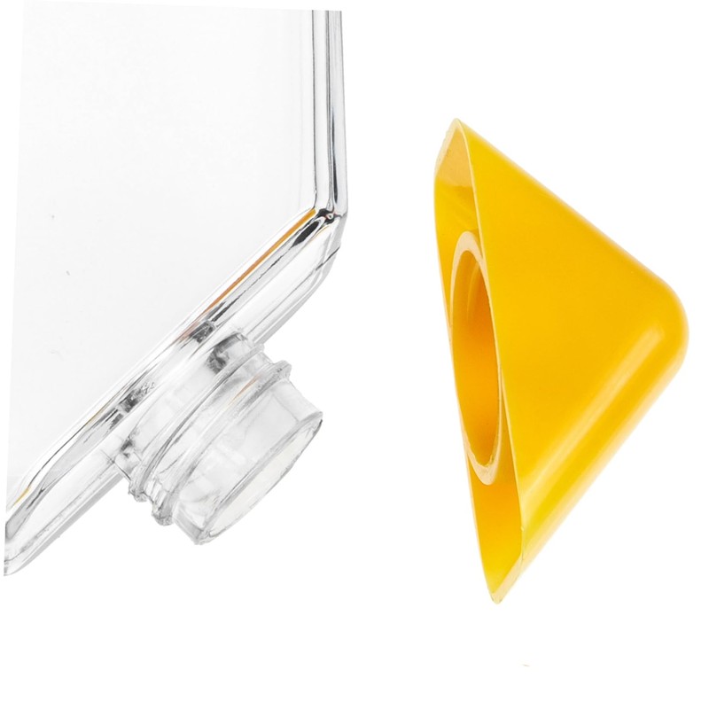 Totority Transparent Flat Water Bottle Portable Travel Kettle for Go