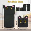 LSYDCARM Oven Mitts, Cute Black Cat Silicone Oven Mitts and