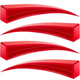 AUTODECO 4 Pieces Car Window Curved Dent Repair Kit Window Guard and Wedge