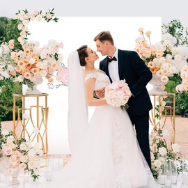 Square Backdrop Cover,6.6x6.6 FT Double Color Square Backdrop Stand Cover,Square Spandex Arch Backdrop Cover for Wedding Birthday Parties Graduation Parties and Home Decor (White, 6.6X6.6FT)