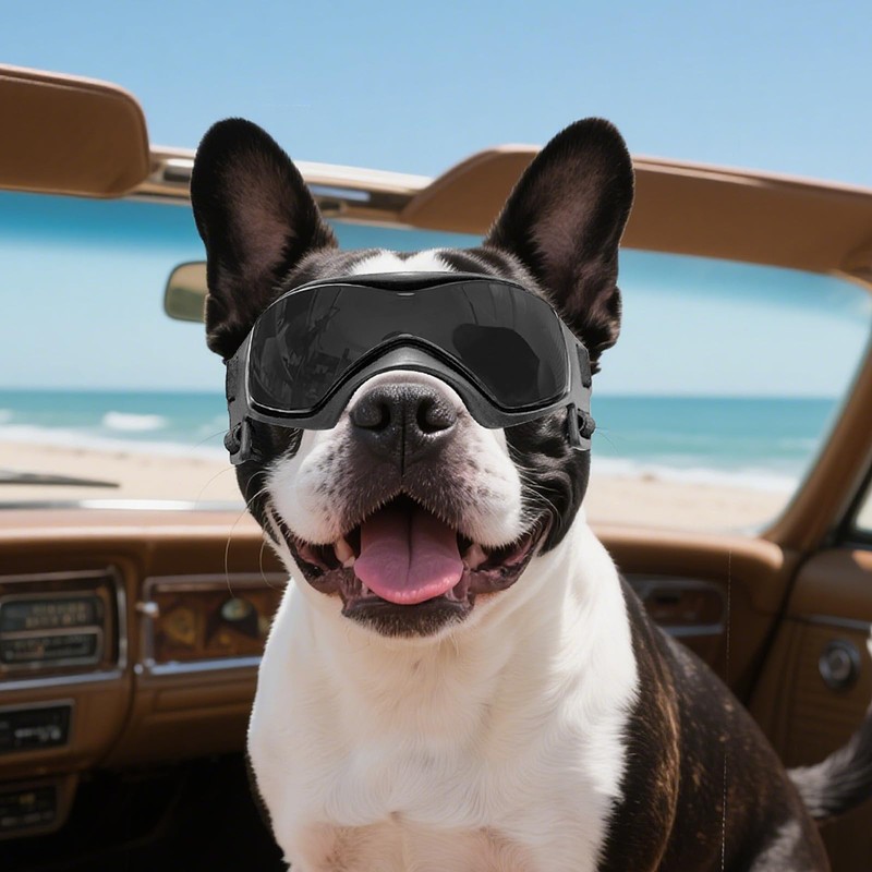 NAMSAN Dog Sunglasses Medium Breed, UV Protection Doggy Goggles Small