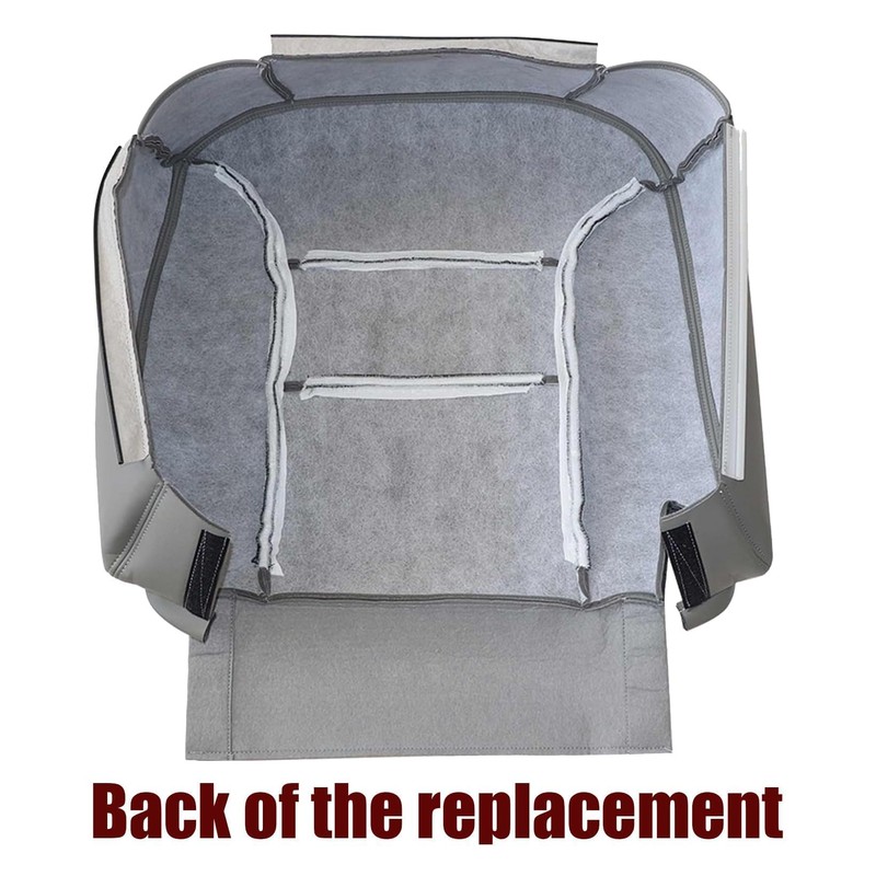 NLQR Front Driver Side Bottom Replacement Leather Seat Cover Compatible