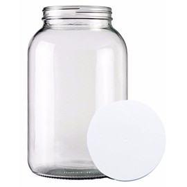 Home Brew Ohio One gal Wide Mouth Glass Jar with Lid
