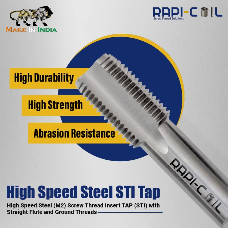 RAPI-COIL Metric Thread Repair Kit Stainless Steel Helicoil Insert 304