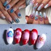2 Sheets 5D Iridescent Embossed Flower & Butterfly Nail Art
