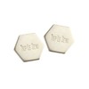 Tripreseense Triplesense Hexagon Pin Button Set Gold