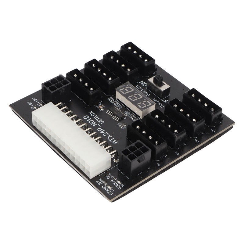 ATX PSU Power Board 5V 12V Output 24Pin to 8X