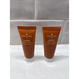PLUS 2 X Origins Ginzing Energizing Gel Cream Caffeine + Niacinamide .5 oz /15ml ea