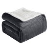 Elegant Comfort Ultra Soft Reversible Flannel Sherpa Blanket - Cozy