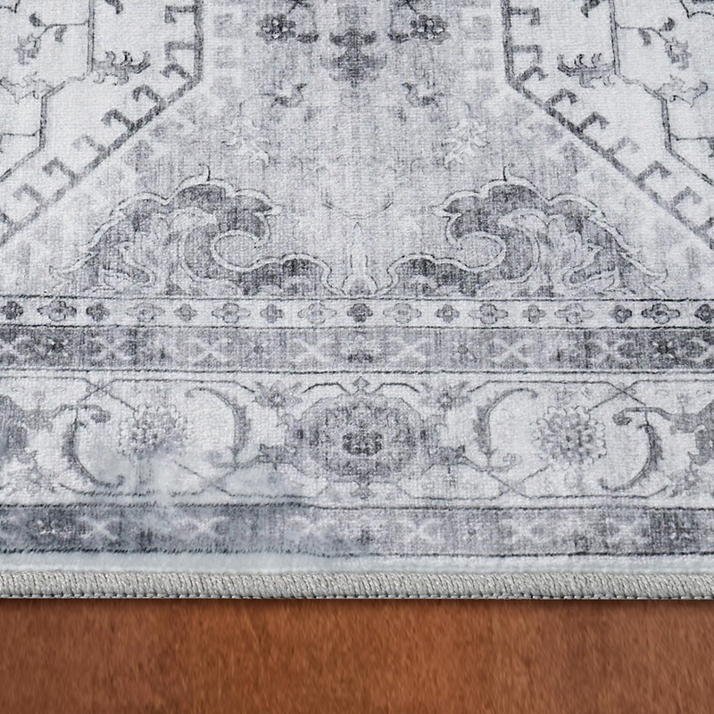 Wyatt & Ash Dream Mink Washable Geraldine Grey Geometric 3'